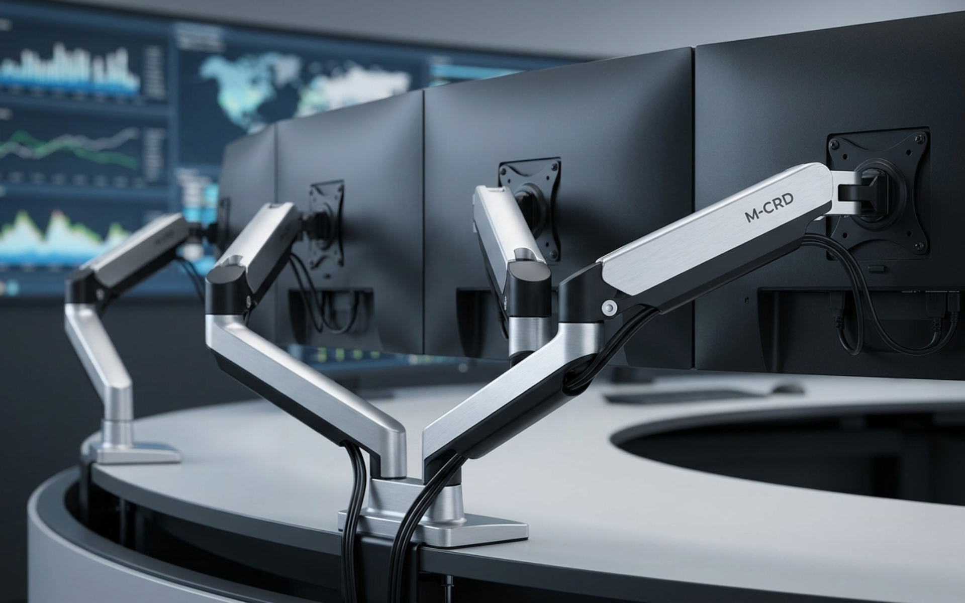 Monitor Halterung Leitwarte